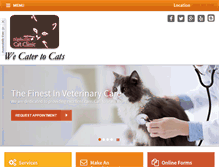 Tablet Screenshot of nashvillecatclinic.com